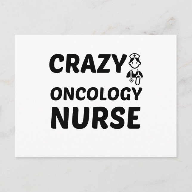 CARTES POUR FÊTES ANNUELLES INFIRMIÈRE EN ONCOLOGIE FOLLE (Devant)