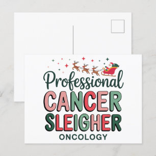 Cartes Pour Fêtes Annuelles Infirmière en oncologie Noël Cancer Chimiothérapie
