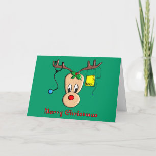 Cartes Pour Fêtes Annuelles Infirmière Noël Reindeer Cadeaux