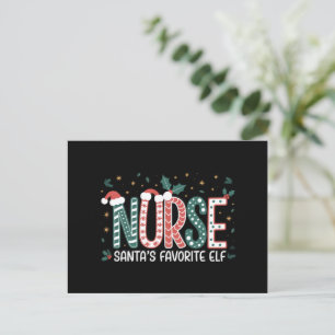 Cartes Pour Fêtes Annuelles Infirmière Père Noël Favori Elf Noël Inspirationne