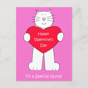 Cartes Pour Fêtes Annuelles Infirmière Valentine's Day Chat