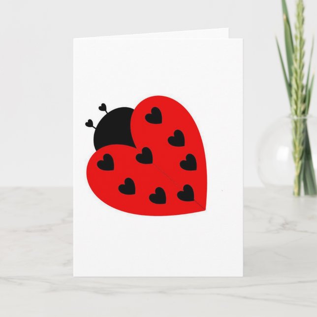 Cartes Pour Fêtes Annuelles Insecte d'amour (Devant)