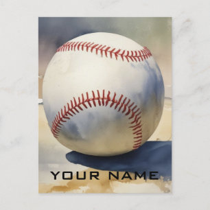 Cartes Pour Fêtes Annuelles Inspiration Baseball Ajouter Votre Nom