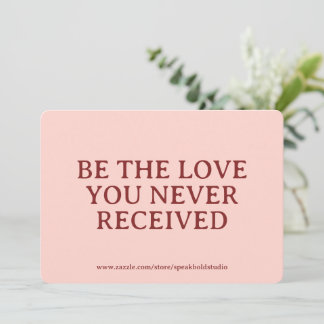 Cartes Pour Fêtes Annuelles Inspirational Card Custom Self Love Gift for Women