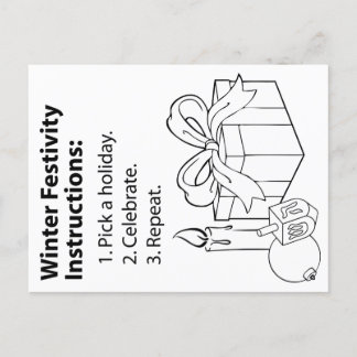 Cartes Pour Fêtes Annuelles Instructions de vacances