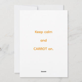 Cartes Pour Fêtes Annuelles International Carrot Day