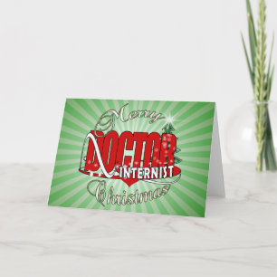 CARTES POUR FÊTES ANNUELLES INTERNISTE DE NOËL
