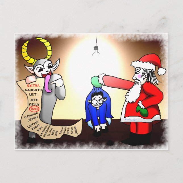 Cartes Pour Fêtes Annuelles Interrogatoire de Noël (Devant)