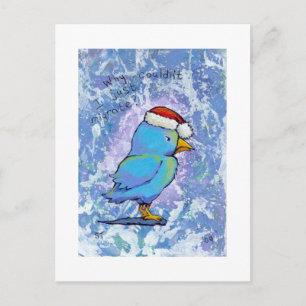 Cartes Pour Fêtes Annuelles Intitulé :  Minuscule Art #598 - Angry Père Noël B