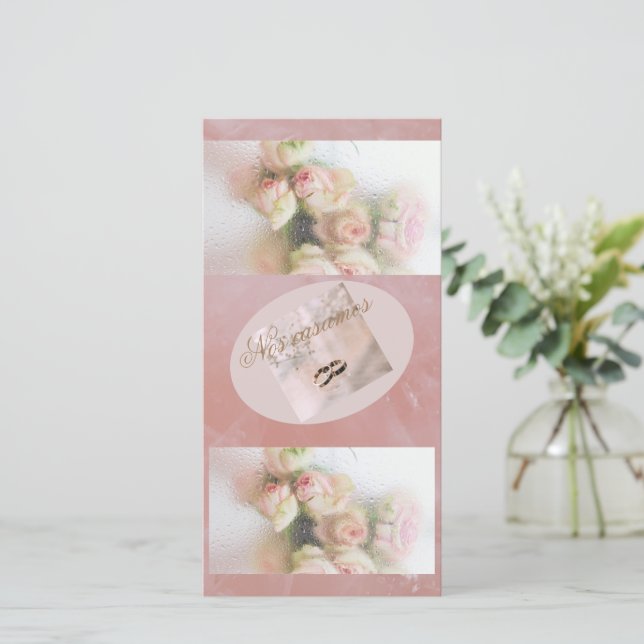 Cartes Pour Fêtes Annuelles invitación para boda (Debout devant)