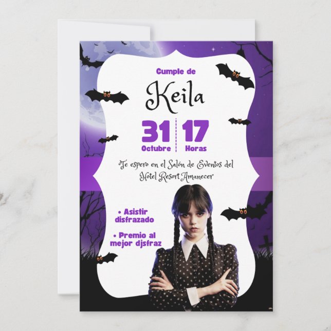 Cartes Pour Fêtes Annuelles Invitaciones Digitales para cumpleaños (Devant)