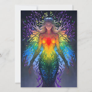 Cartes Pour Fêtes Annuelles « Iridesca » - Gardienne des Couleurs