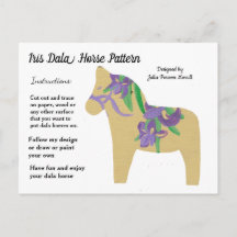 Iris Dala Horse Motif à partager