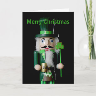Cartes Pour Fêtes Annuelles Irlandais Nutcracker w message personnalisé