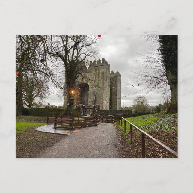 Cartes Pour Fêtes Annuelles Irlande pittoresque - Irish Castle Bunratty (Devant)