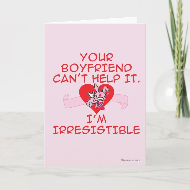 Cartes Pour Fêtes Annuelles Irrésistible (Devant)