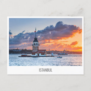 Cartes Pour Fêtes Annuelles Istanbul - Détroit du Bosphore et tour de la Maide