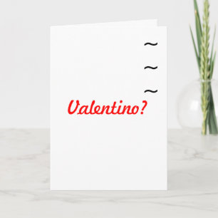 Cartes Pour Fêtes Annuelles Italian Guy's Valentine