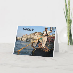 Cartes Pour Fêtes Annuelles Italie gondole de Venise (St.K.