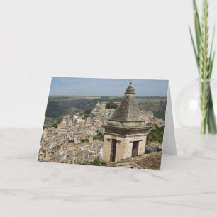 Cartes Pour Fêtes Annuelles ITALIE, Sicile, RAGUSA IBLA : Vue sur la ville et