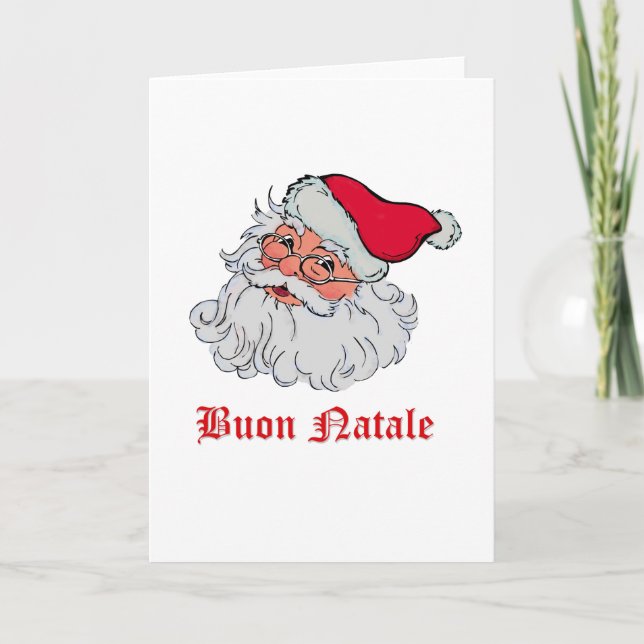 Cartes Pour Fêtes Annuelles Italien le père noël #2 (Devant)