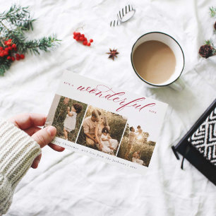 Cartes Pour Fêtes Annuelles It's a Wonderful Life Photo Holiday Card