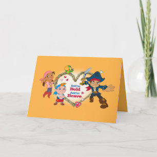 Cartes Pour Fêtes Annuelles Jack et la Saint Valentin des Pirates de Neverland
