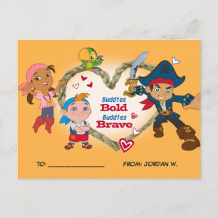 Cartes Pour Fêtes Annuelles Jack et la Saint Valentin des Pirates de Neverland