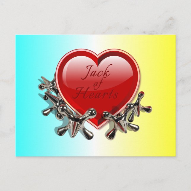 Cartes Pour Fêtes Annuelles Jack of Hearts Valentine (Devant)