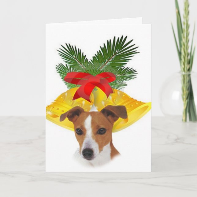 Cartes Pour Fêtes Annuelles Jack Russell Christmas Times (Devant)
