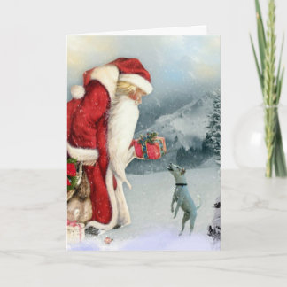 Cartes Pour Fêtes Annuelles Jack Russell Terrier et Noël de père