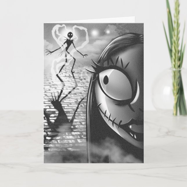 Cartes Pour Fêtes Annuelles Jack & Sally | Amour inadapté (Devant)