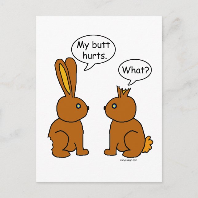 Cartes Pour Fêtes Annuelles J'Ai Blessé Le Mur ! - Quoi ? (Devant)