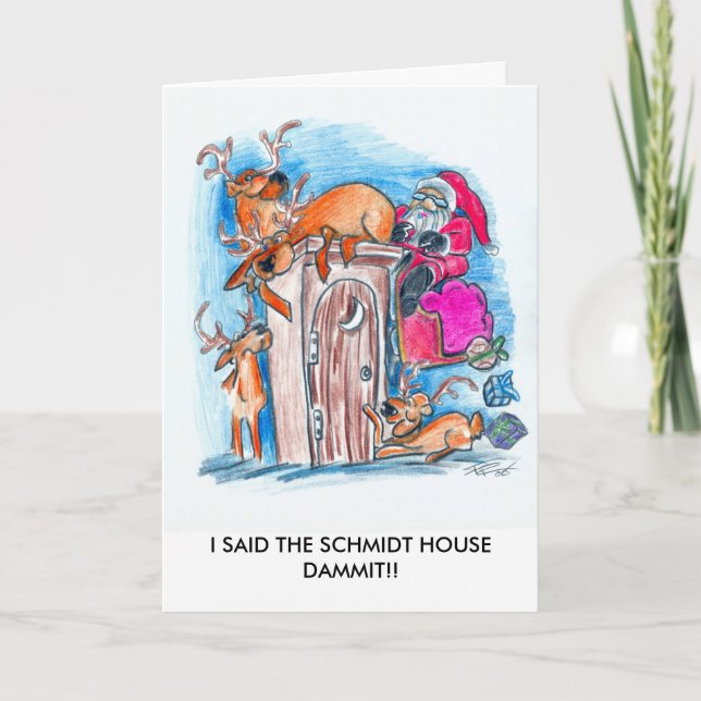 CARTES POUR FÊTES ANNUELLES J'AI DIT LA MAISON SCHMIDT (Devant)
