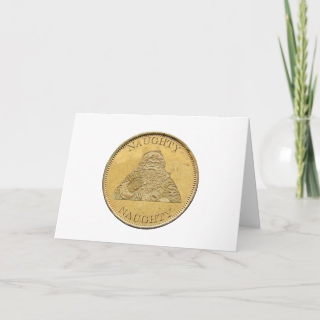 Cartes Pour Fêtes Annuelles J'ai été vilain (Devant)