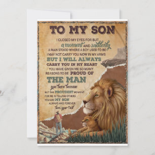 Cartes Pour Fêtes Annuelles J'Ai Fermé Les Yeux Pour Un Moment - Papa À Son