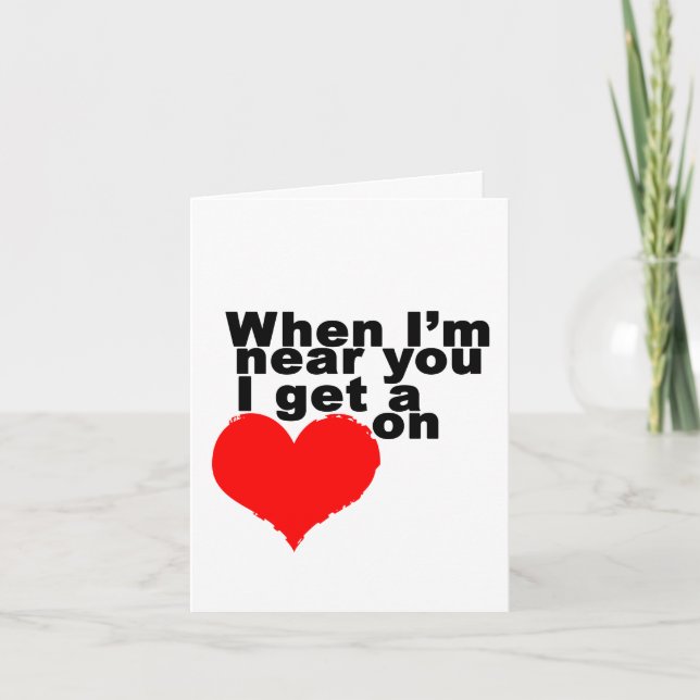 Cartes Pour Fêtes Annuelles J'ai un coeur sur la drôle Valentine (Devant)