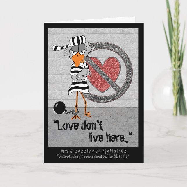 Cartes Pour Fêtes Annuelles Jailbird Valentine (Devant)
