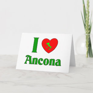 Cartes Pour Fêtes Annuelles J'aime Ancona Italie