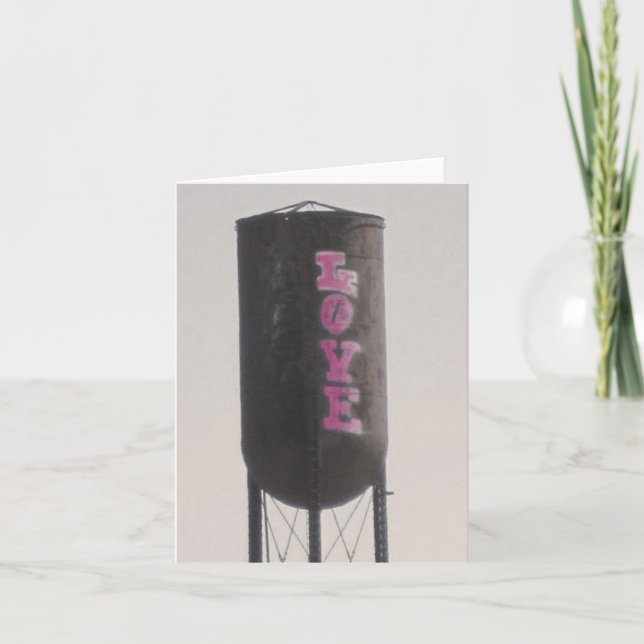 Cartes Pour Fêtes Annuelles J'aime l'eau (Devant)