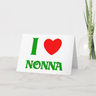 Cartes Pour Fêtes Annuelles J'aime Nonna