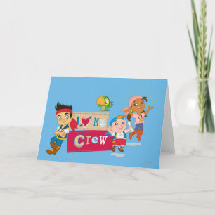 Cartes Pour Fêtes Annuelles Jake et les "Jamais Land Pirates"  J'aime mon équi