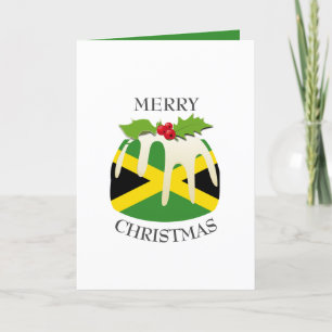 Cartes Pour Fêtes Annuelles JAMAICA FLAG   Pudding Festif de Plum   Noël