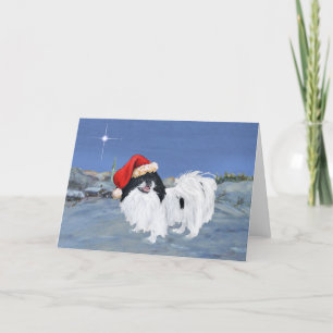 Cartes Pour Fêtes Annuelles Japanese Chin Nuit d'Hiver