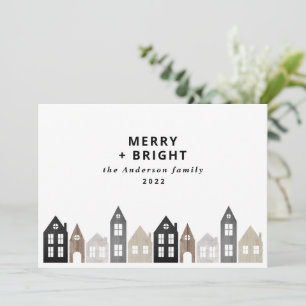Cartes Pour Fêtes Annuelles Japon moderne Noël Nordique maisons élégantes Vaca