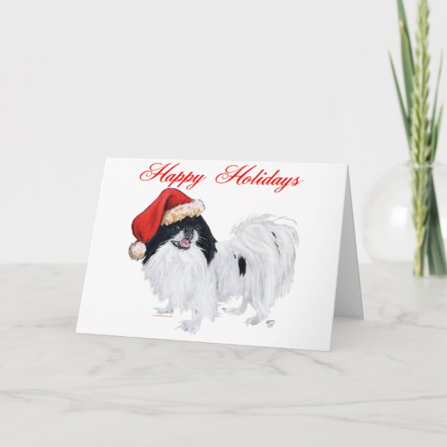 Cartes Pour Fêtes Annuelles Japonais Chin Joyeux Vacances (Devant)
