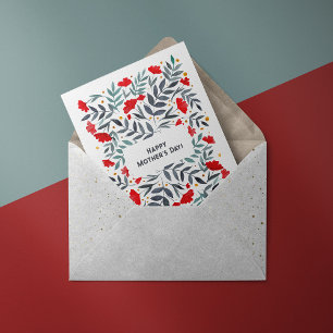 Cartes Pour Fêtes Annuelles Jardin de l'aquarelle magique Fête des mères