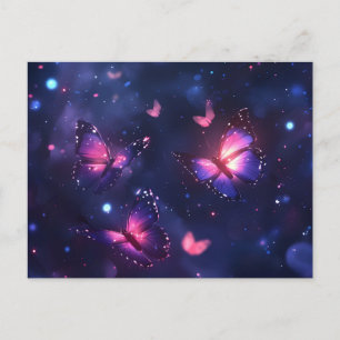Cartes Pour Fêtes Annuelles Jardin de papillons nocturnes célestes
