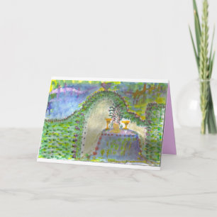 Cartes Pour Fêtes Annuelles Jardin de Saint-Valentin de l'amour