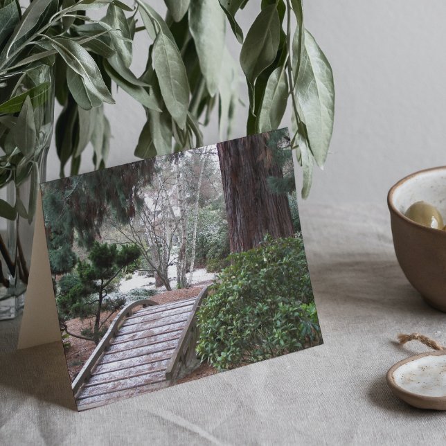 Cartes Pour Fêtes Annuelles Jardin d'hiver Zen Paysage (In Situ)